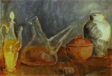 Haga click para ver la imagen ampliada glassware still life with a porro 1906.jpg